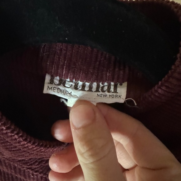 Corduroy Vest in Rich Burgundy - Picture 4 of 5